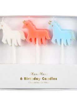 Meri Meri Unicorn Candles Set Of 6