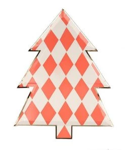 Meri Meri Patterned Christmas Tree Plates