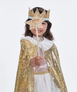 Meri Meri Gold Sparkle Cape Costume