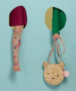 Meri Meri Cat Cross Body Straw Bag
