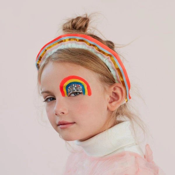 Meri Meri Rainbow Ruffle Headband 5 Meri Meri Rainbow Ruffle Headband