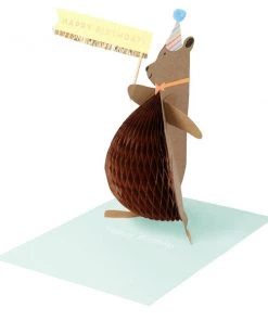Meri Meri Honey Bear Stand-up Card