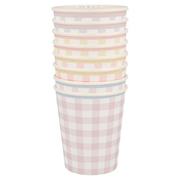 Meri Meri Gingham Cups 3 Meri Meri Gingham Cups