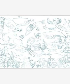 Meri Meri Mermaid Colouring Posters (set Of 2) 7 Meri Meri Mermaid Colouring Posters (set Of 2)