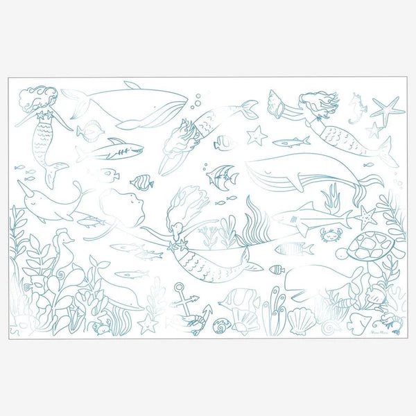 Meri Meri Mermaid Colouring Posters (set Of 2) 5 Meri Meri Mermaid Colouring Posters (set Of 2)