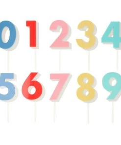 Meri Meri Rainbow Number Acrylic Toppers
