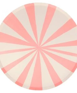 Meri Meri Pink Stripe Dinner Plates L