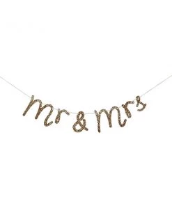 Meri Meri Mr And Mrs Gold Garland