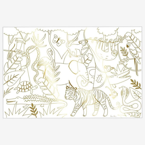 Meri Meri Jungle Colouring Posters (set Of 2) 5 Meri Meri Jungle Colouring Posters (set Of 2)