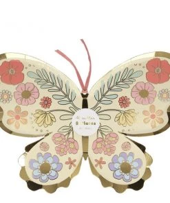 Meri Meri Floral Butterfly Plates