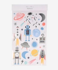 Meri Meri Space Tattoos Sheets (set Of 2 Sheets)