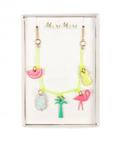 Meri Meri Tropical Enamel Summer Charm Necklace