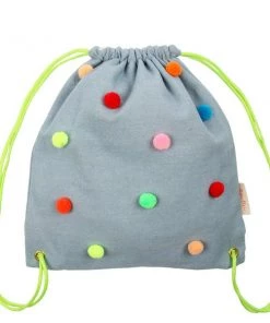 Meri Meri Chambray Pompom Backpack