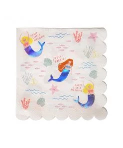 Meri Meri Lets Be Mermaids Large Napkins