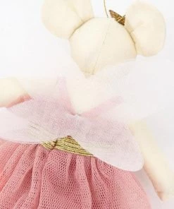 Meri Meri Pink Pompom Mouse Tree Decoration