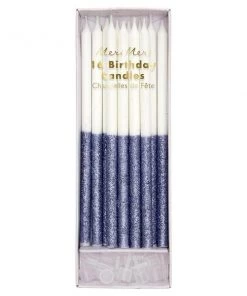 Meri Meri Lilac Glitter Dipped Candles