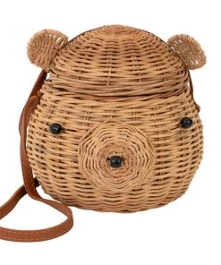 Meri Meri Bear Rattan Bag