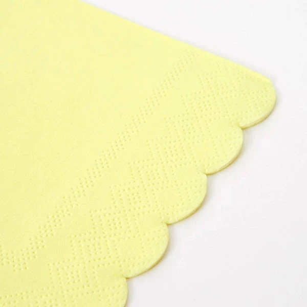 Meri Meri Pale Yellow Small Napkins Set Of 20 3 Meri Meri Pale Yellow Small Napkins Set Of 20