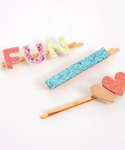 Meri Meri Fun Time Hair Slides (set Of 6)