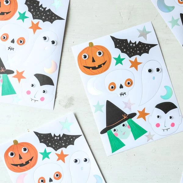 Meri Meri Halloween Motif Sticker Sheets 3 Meri Meri Halloween Motif Sticker Sheets