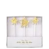 Meri Meri Gold Glitter Star Candles Set Of 6 2 Meri Meri Gold Glitter Star Candles Set Of 6