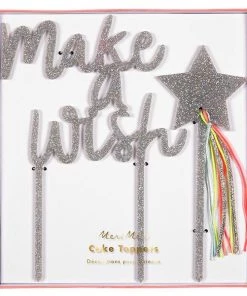 Meri Meri Make A Wish Acrylic Cake Toppers