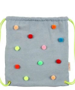 Meri Meri Chambray Pompom Backpack