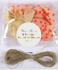 Meri Meri 8 Printed Heart Balloons