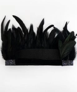 Meri Meri Black Feather Crown