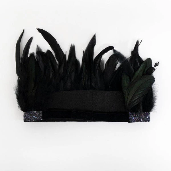 Meri Meri Black Feather Crown 4 Meri Meri Black Feather Crown