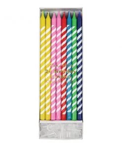 Meri Meri Bright Stripe Candles