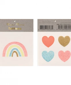 Meri Meri Meri Meri Small Tattoos - Rainbow & Hearts