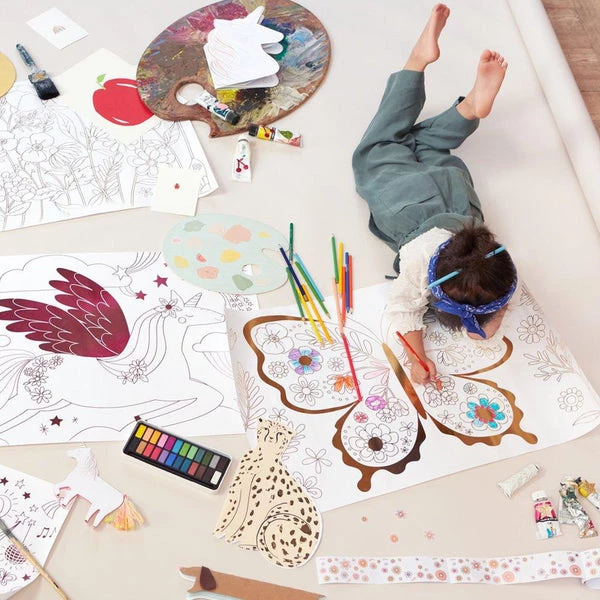 Meri Meri Mermaid Colouring Posters (set Of 2) 3 Meri Meri Mermaid Colouring Posters (set Of 2)