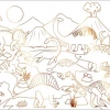Meri Meri Dinosaur Kingdom Colouring Posters 2 Meri Meri Dinosaur Kingdom Colouring Posters