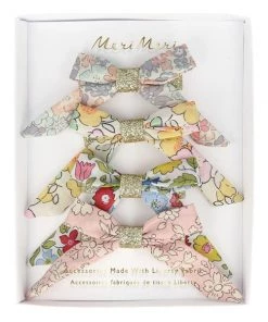 Meri Meri Floral Bow Hair Clips