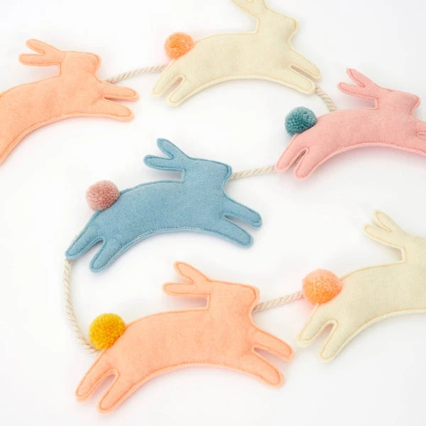 Meri Meri Felt Bunny Garland 4 Meri Meri Felt Bunny Garland