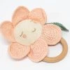 Meri Meri Peach Daisy Baby Rattle