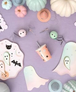 Meri Meri Pastel Halloween Ghost Plates