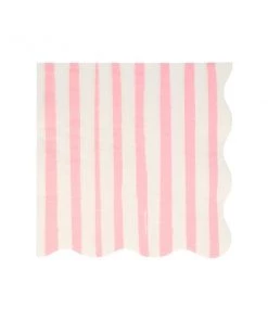 Meri Meri Pink Stripe Napkins L