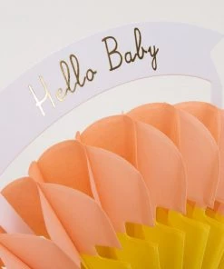 Meri Meri Honeycomb Rainbow Card - New Baby