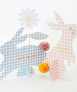 Meri Meri Gingham Bunnies Egg Hunt Kit