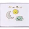Meri Meri Sun Moon And Cloud Enamel Pins