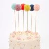Meri Meri Multi Pompom Cake Toppers