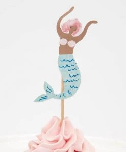 Meri Meri Set of 24 Toppers Mermaid Cupcake Kit
