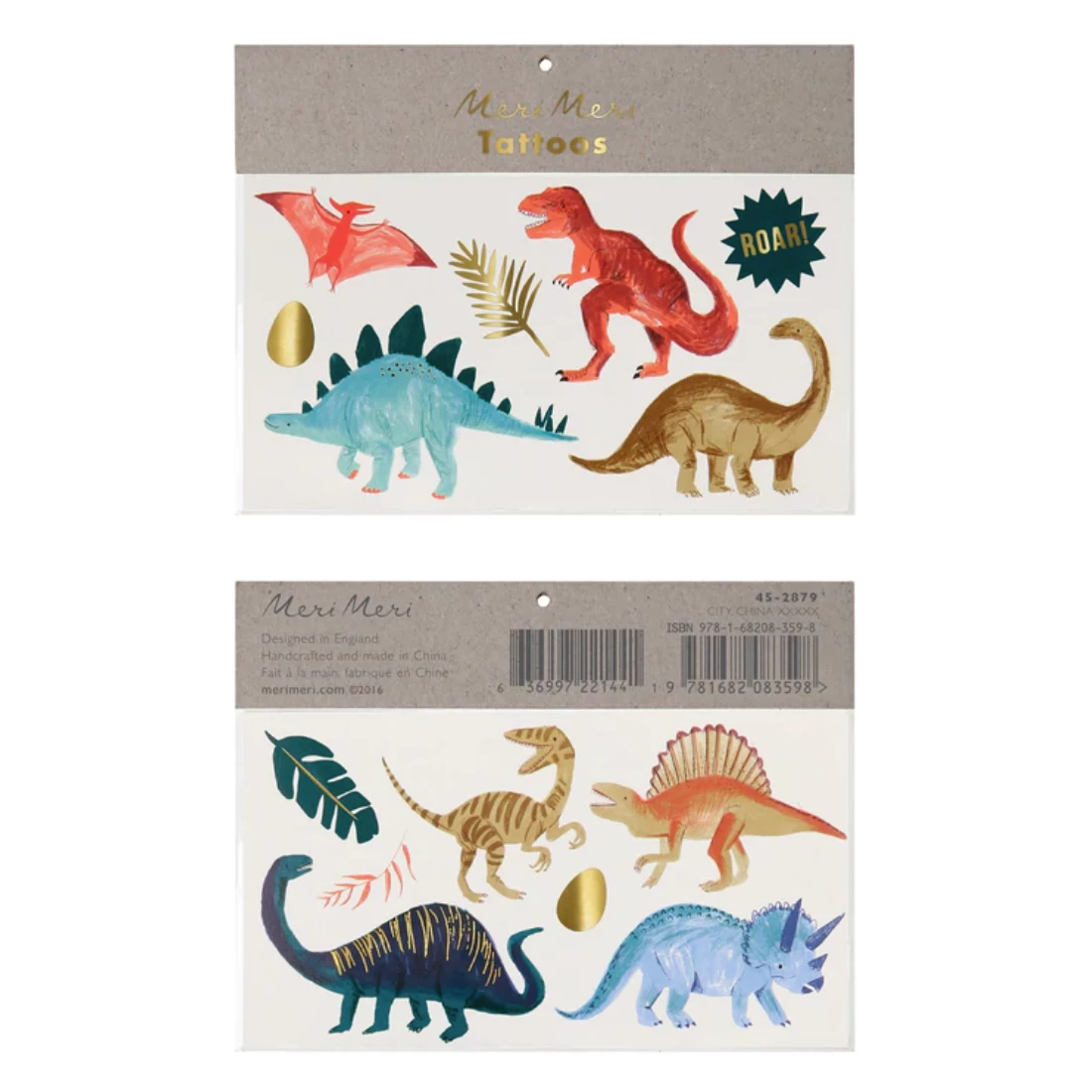 Meri Meri Meri Meri Large Tattoos - Dinosaur Kingdom 3 Meri Meri Meri Meri Large Tattoos - Dinosaur Kingdom