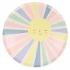Meri Meri Large Rainbow Sun Plates Eco Friendly