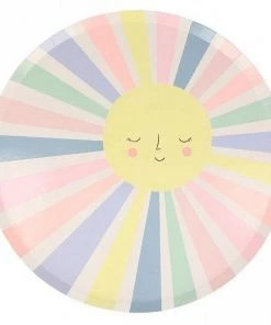 Meri Meri Large Rainbow Sun Plates Eco Friendly