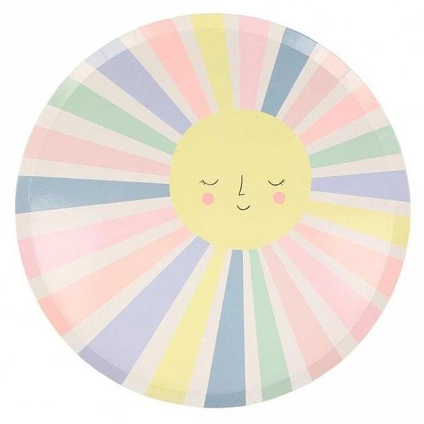 Meri Meri Large Rainbow Sun Plates Eco Friendly 3 Meri Meri Large Rainbow Sun Plates Eco Friendly