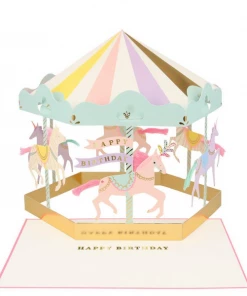 Meri Meri Happy Birthday Carousel Stand-up Card