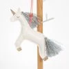 Meri Meri Unicorn Glitter Fabric Tree Decoration
